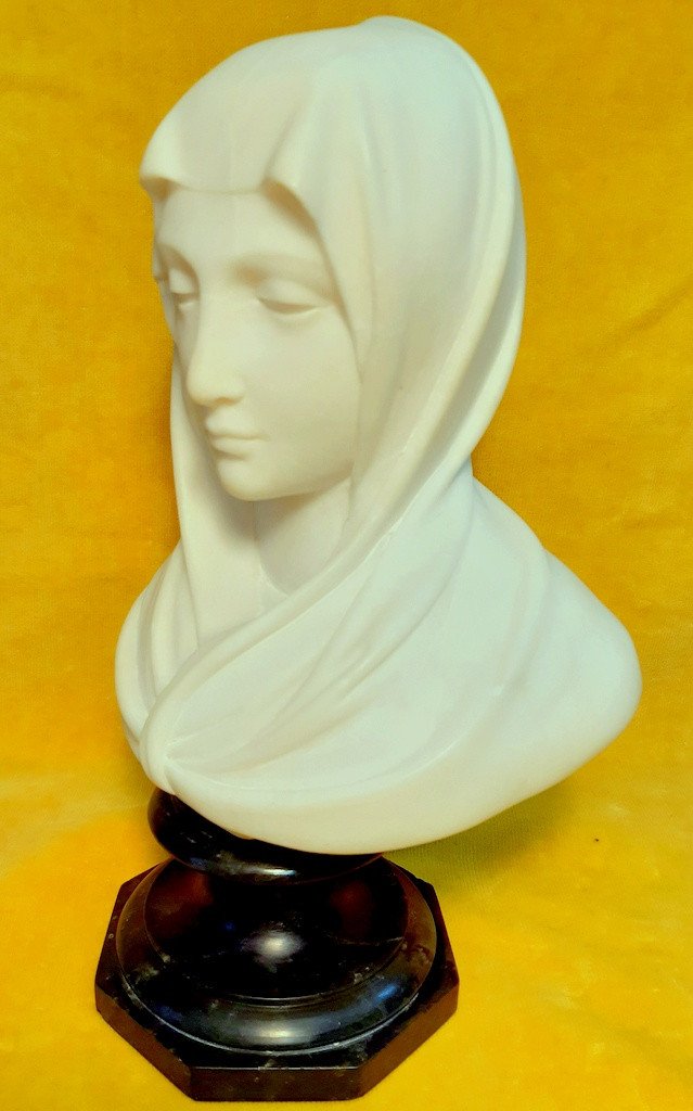 Buste Sculpture Madone Vierge Marie D’après Donatello  Italie -photo-7