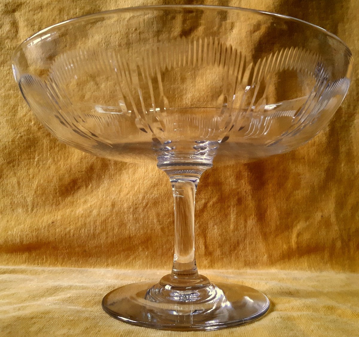 Fruit Bowl Display Centerpiece Cut Blown Crystal Table 19th-photo-2