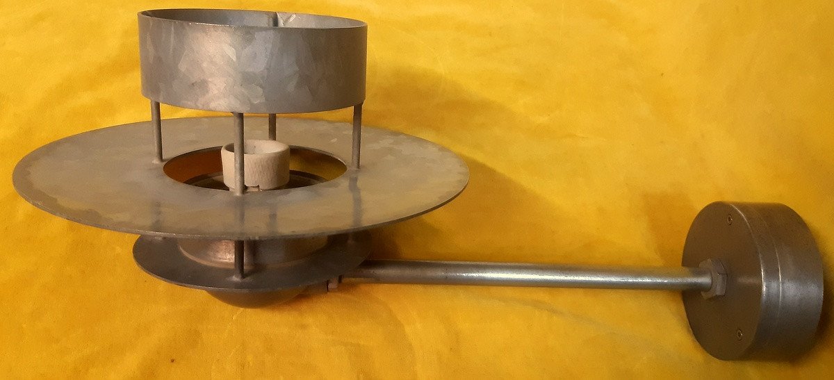 Pair Large Wall Lamp Louis Poulsen By Jens Møller-jensen Vintage Danish Design 60  .-photo-2