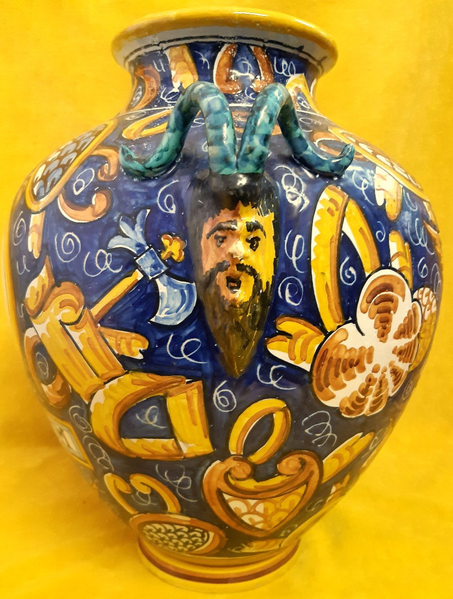 Grand Jarron  Pot à Pharmacie Talaverra De La Reina Tolède Espagne Prises Faunes -photo-1