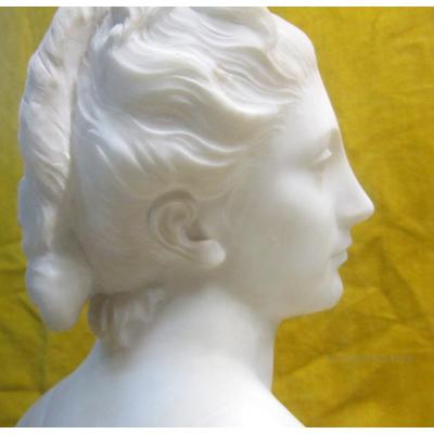 Dianne Marble Sculpture Of After Houdon