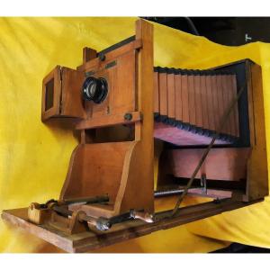 Wooden Photographic Equipment Gilles Faller Paris Studio Room Objective Early 20th Century