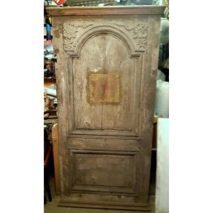 18th Century Woodwork In The Shape Of A Lxiv Door Adaptable To Fountain, Coat Rack Etc… 