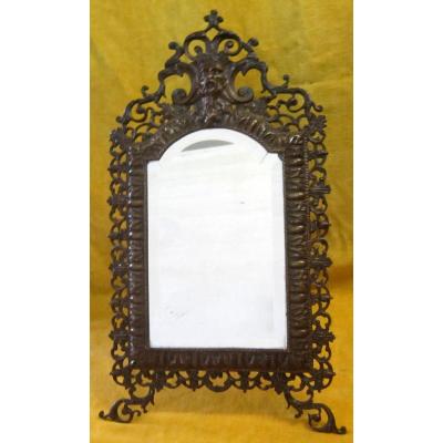 Bronze Mirror Napoleon III Style Renaissance