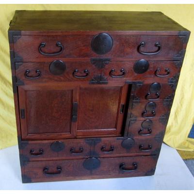 Commode Cabinet Sendaï Choba Dansu Japon Impériale Meiji 19éme