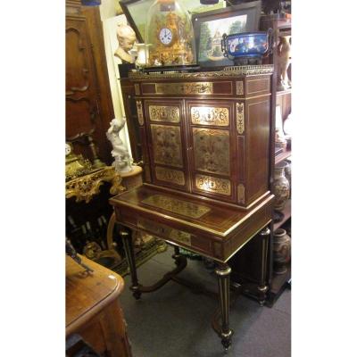 Bureau Bonheur Du Jour Secretaire Napoleon III Style Lxiv Boulle