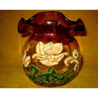 Vase Art Nouveau St Legras Montjoye Expo 1900