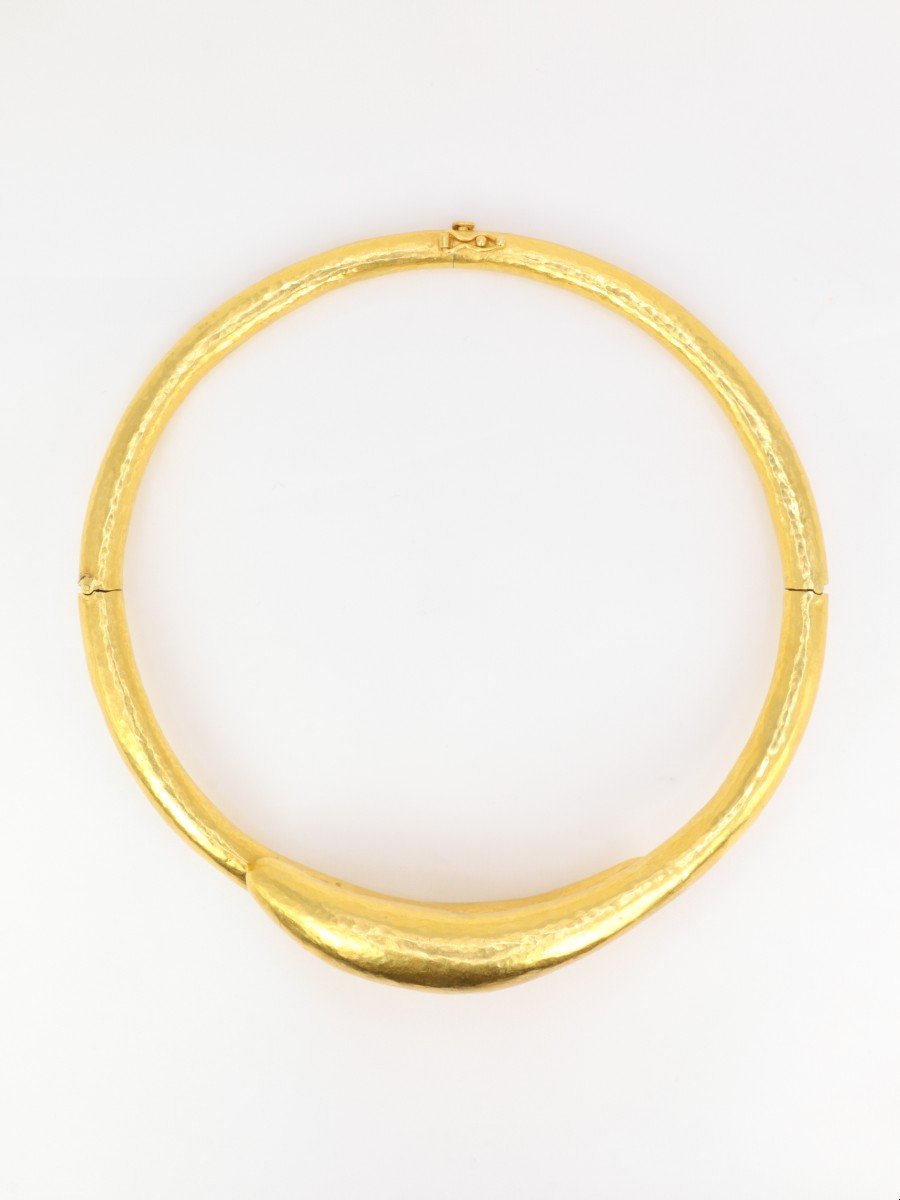 Lalaounis - Torque Necklace In 22k Yellow Gold-photo-1