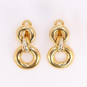 Cartier Trinity - Boucles d'Oreilles Pendantes Vintage En Or 