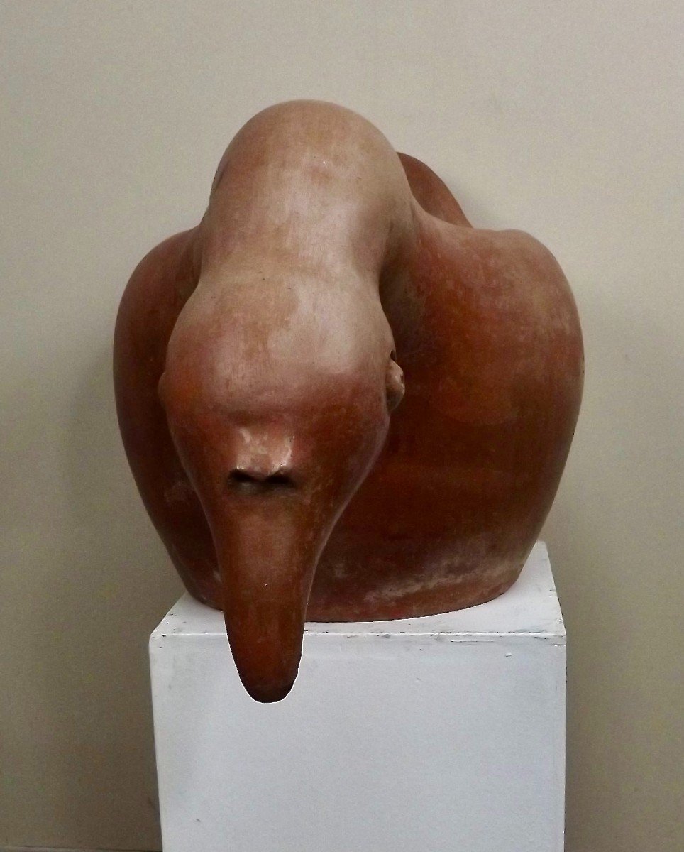 Terracotta Goose. XXth.-photo-3