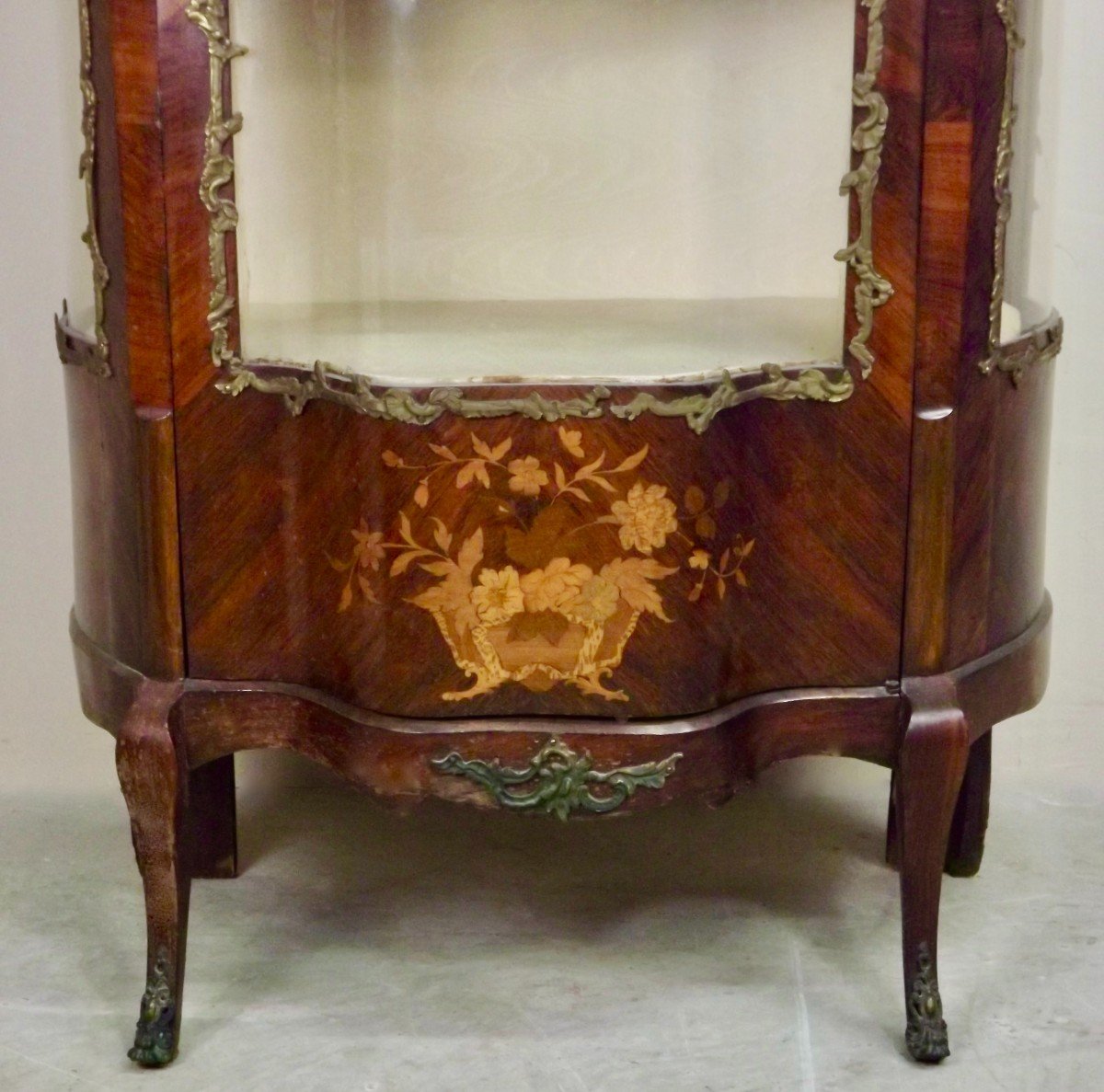 Vitrine  Napoleon III Marquetry.-photo-3