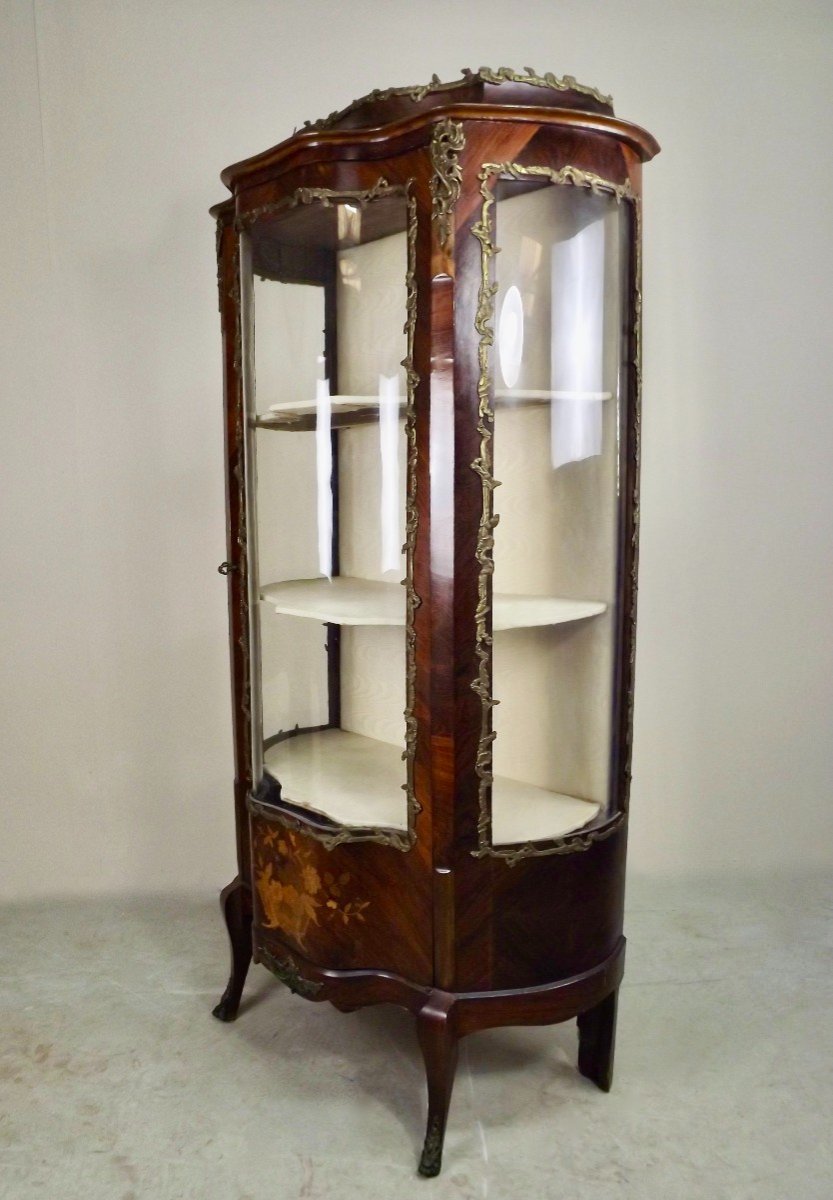 Vitrine  Napoleon III Marquetry.-photo-4