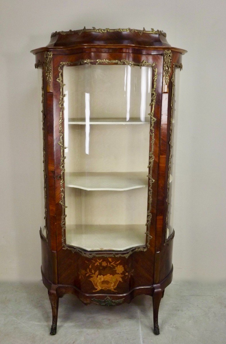 Vitrine  Napoleon III Marquetry.