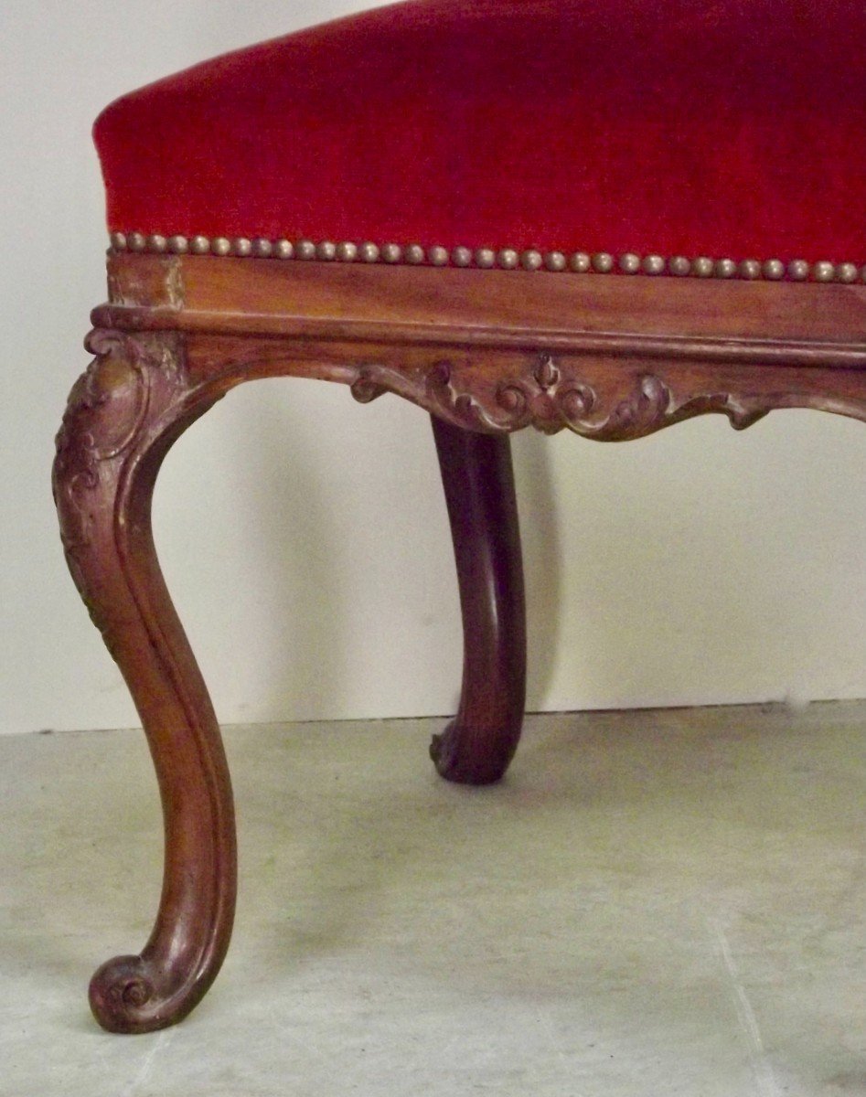 Pair Of Natural Wood Stools, 18th Century Italy.-photo-5