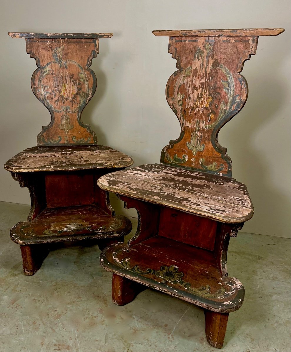 Paire De Chaises, XIXeme.