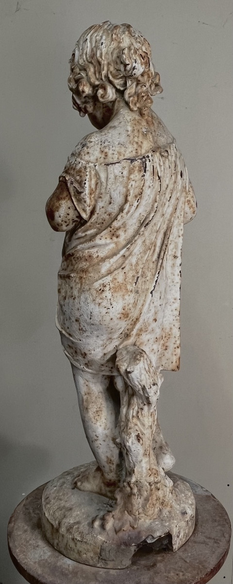 Statue en fonte « L’automne » sur son socle.-photo-3