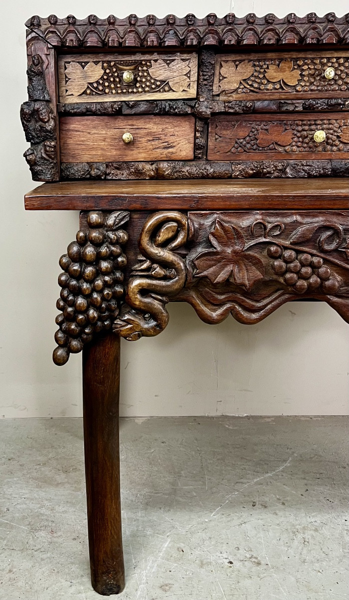 Folk Art 19th Century Stepped Desk.-photo-3
