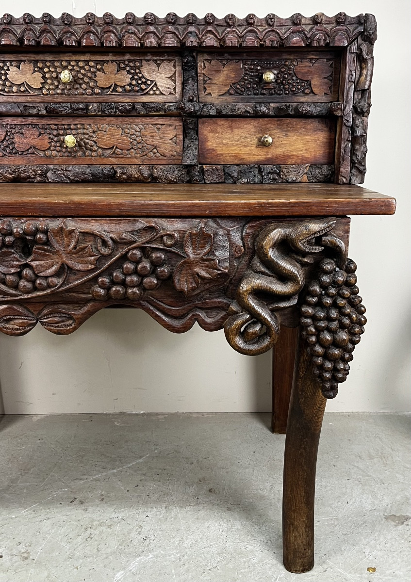 Folk Art 19th Century Stepped Desk.-photo-4