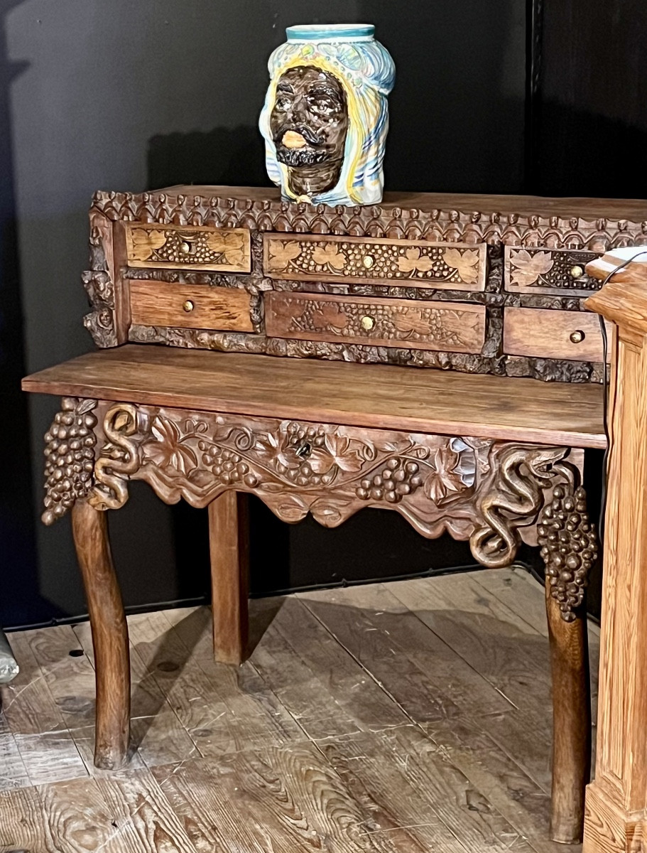 Folk Art 19th Century Stepped Desk.-photo-2