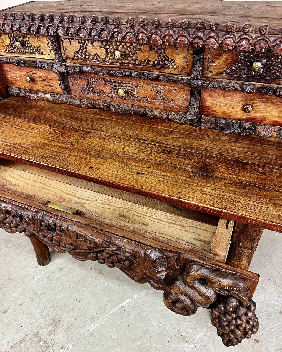 Folk Art 19th Century Stepped Desk.-photo-3