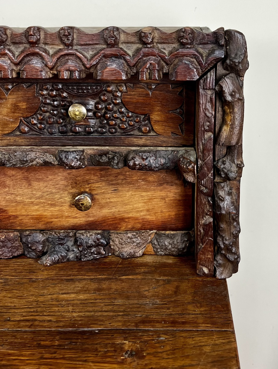 Folk Art 19th Century Stepped Desk.-photo-4