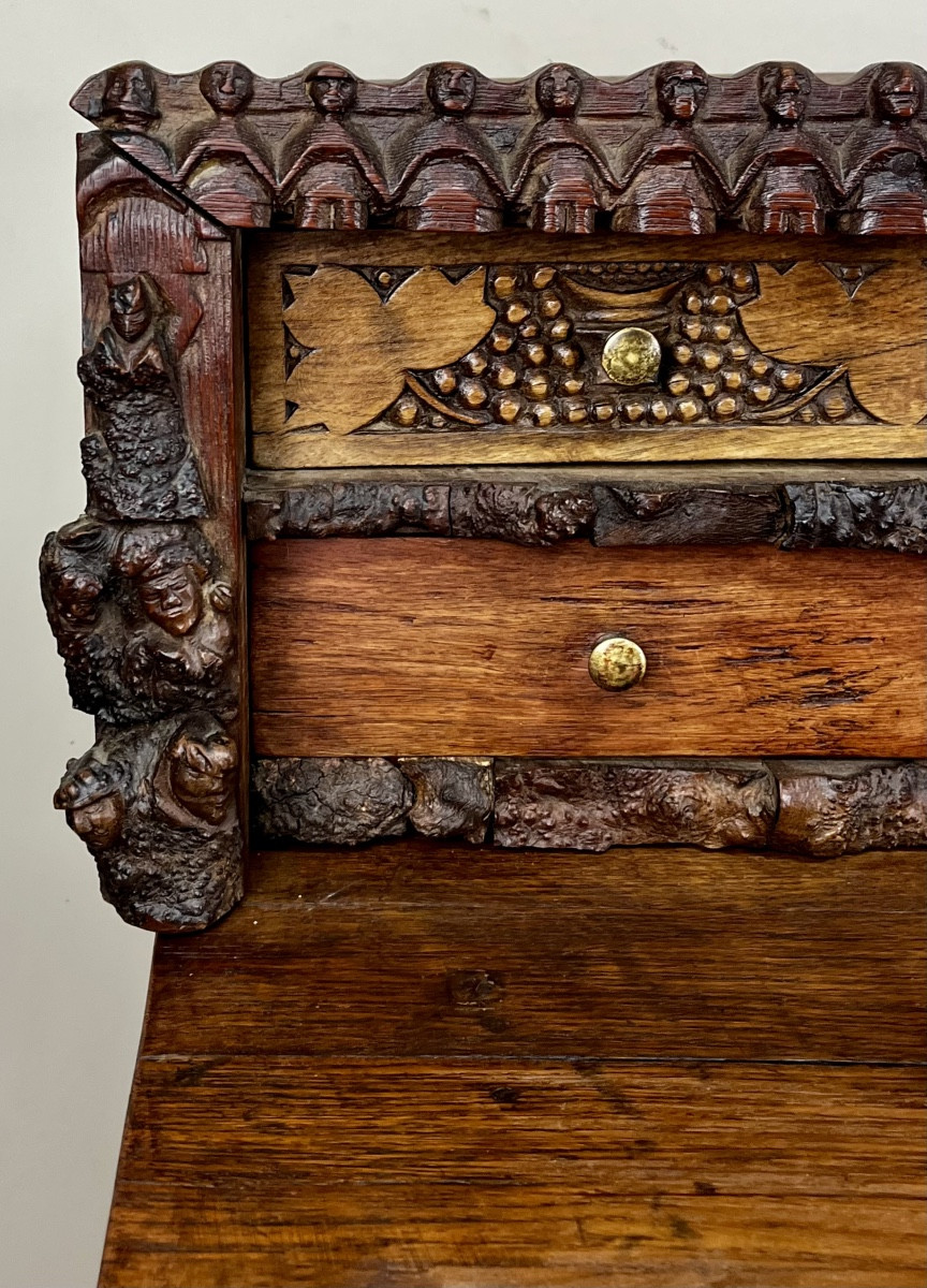 Folk Art 19th Century Stepped Desk.-photo-6