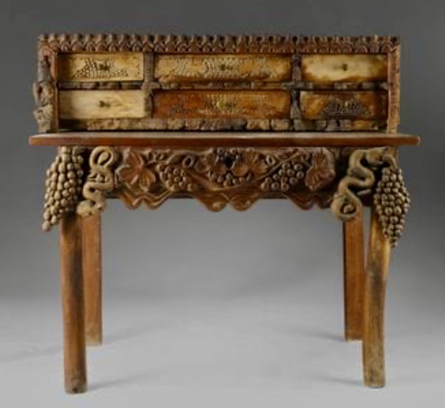 Folk Art 19th Century Stepped Desk.