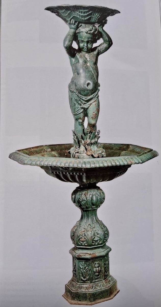 19th-century Fountain With A Putto.