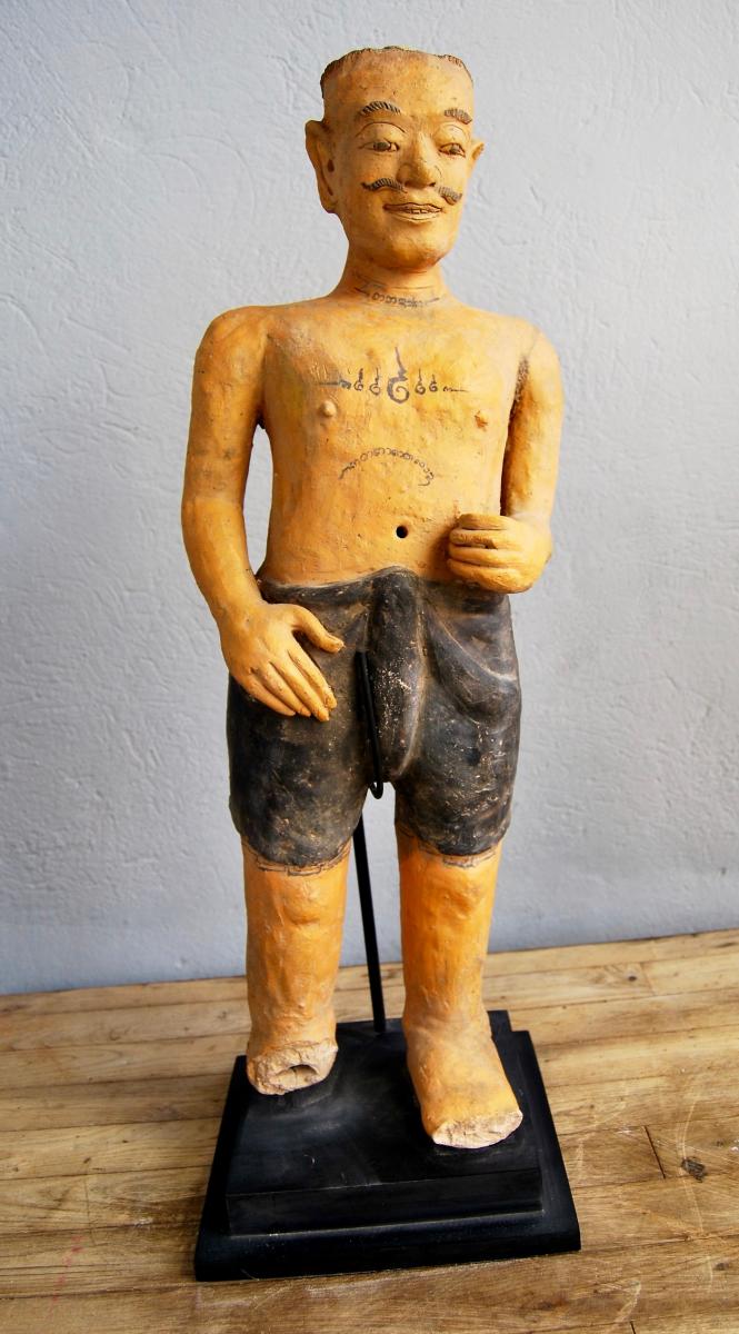 Statue Chinoise Terre Cuite