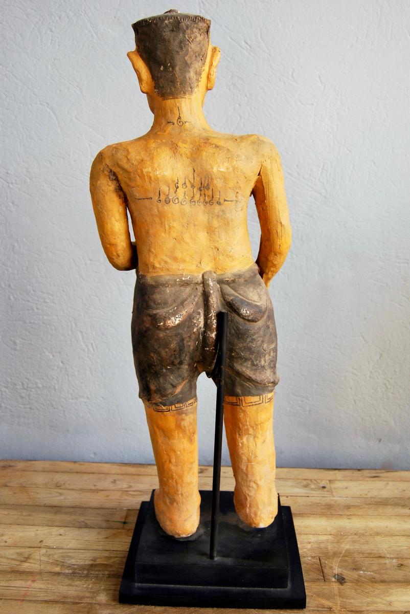 Statue Chinoise Terre Cuite-photo-2