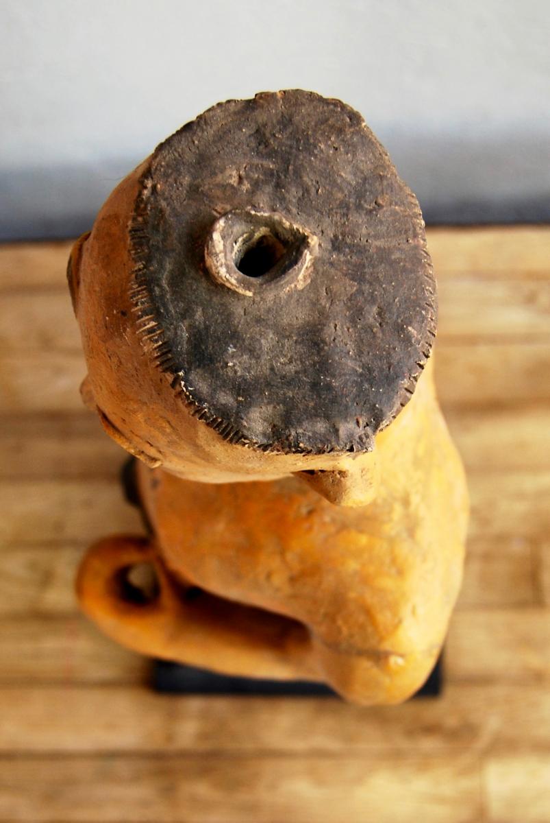 Statue Chinoise Terre Cuite-photo-2