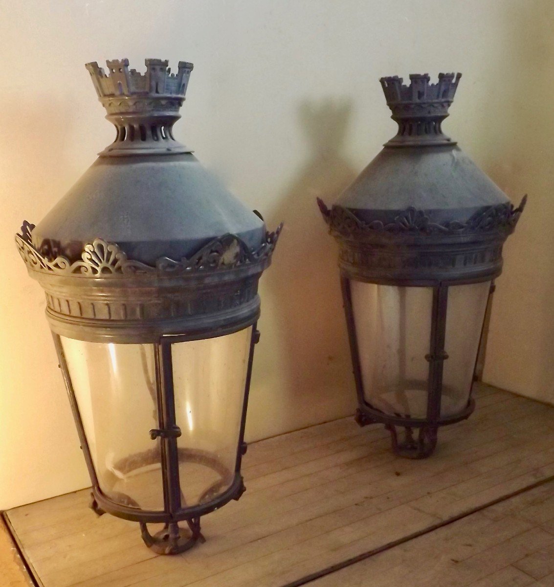 Pair Of Old Lanterns-photo-5