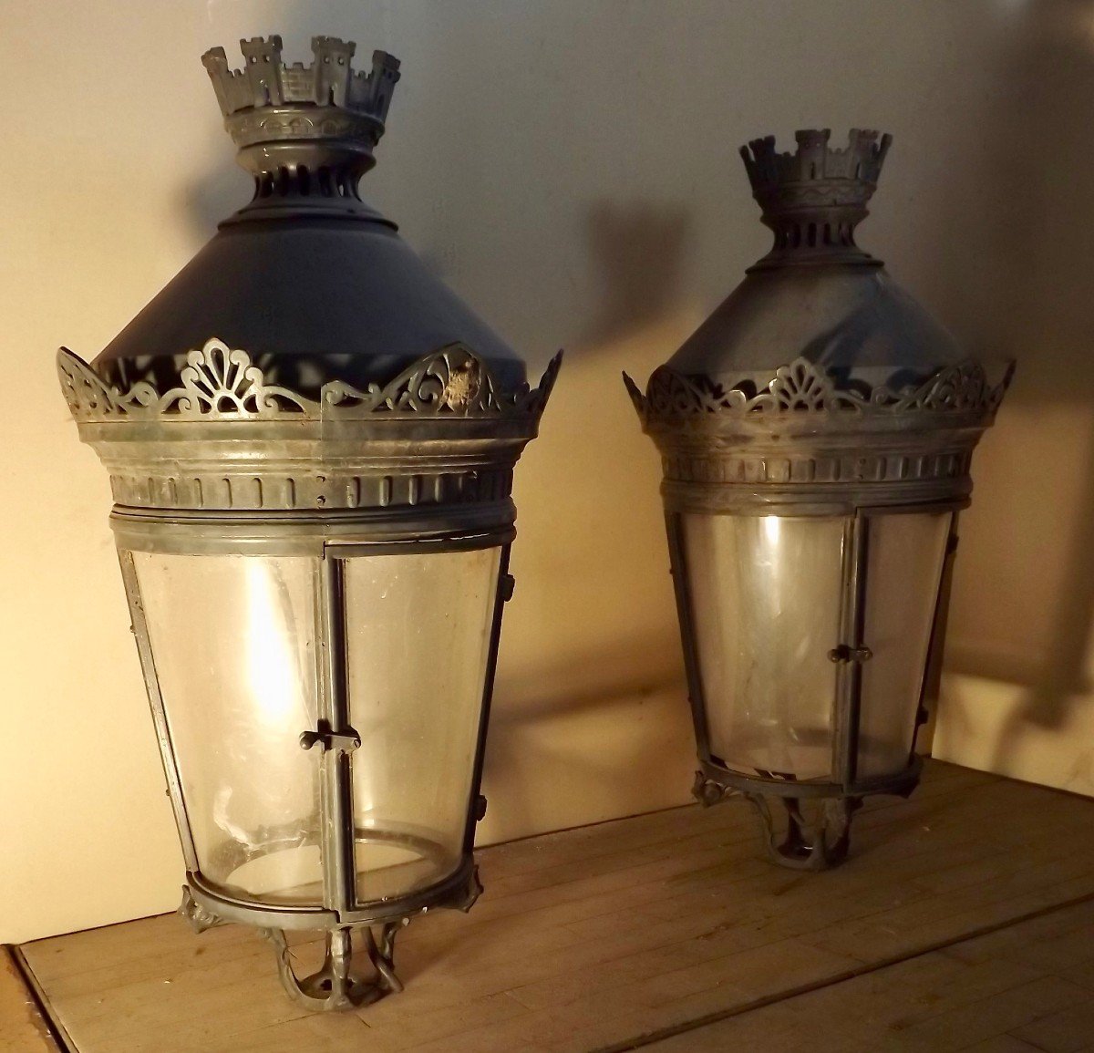 Pair Of Old Lanterns