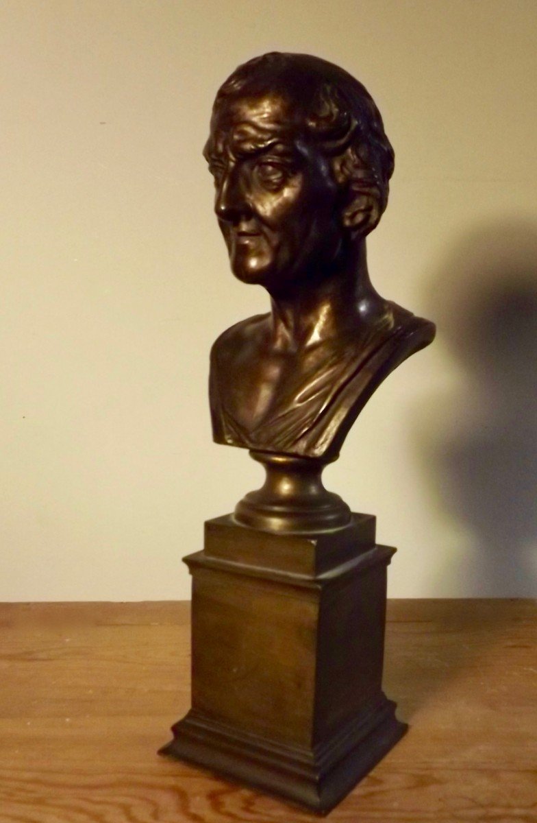19th Century Bust Of Voltaire-photo-2