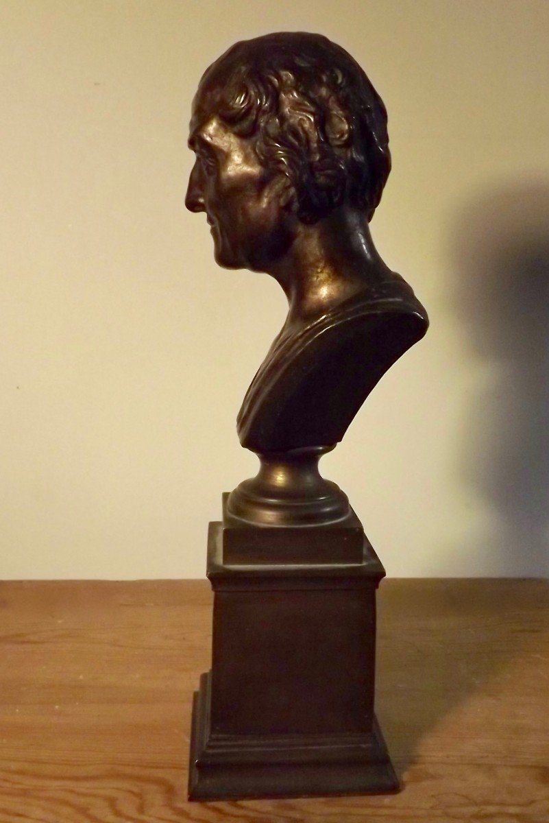 19th Century Bust Of Voltaire-photo-3