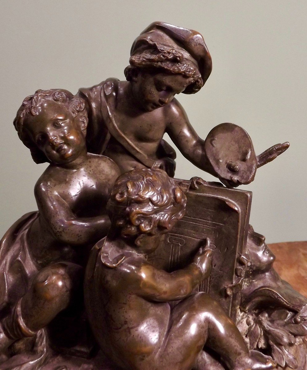 Groupe en bronze de Louis-Valentin Elias ROBERT-photo-5