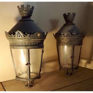 Pair Of Old Lanterns