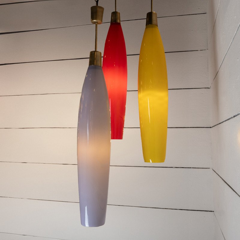 Chandelier Of Three Suspensions - Italy 1960-photo-2