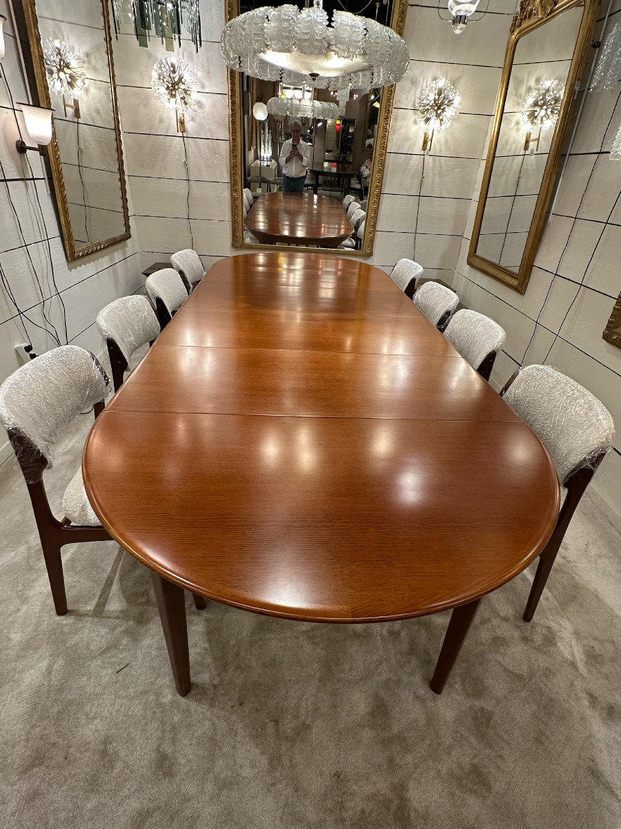 1960 Very Large Scandinavian Oak Table