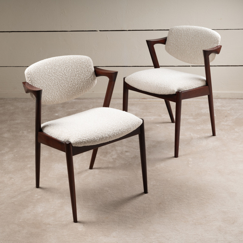 1960 Set Of 12 Scandinavian Teak Chairs-photo-2