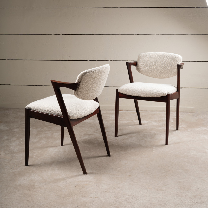 1960 Set Of 12 Scandinavian Teak Chairs-photo-3