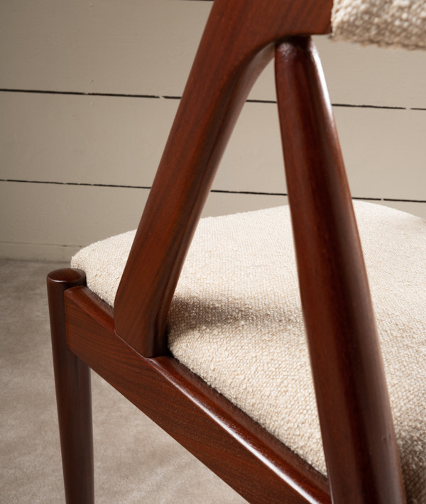 1960 Set Of 4 Kai Kristiansen Teak Chairs-photo-4