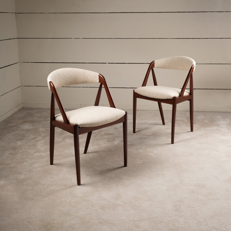 1960 Set Of 4 Kai Kristiansen Teak Chairs