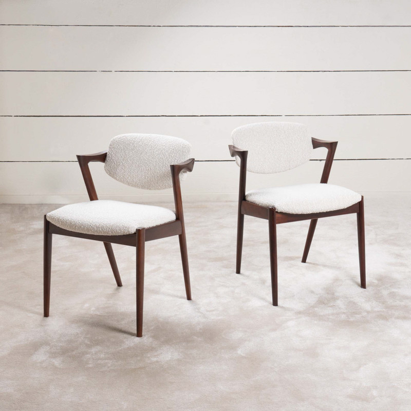 Set Of 8 Scandinavian Teak Chairs, 1960s-photo-3