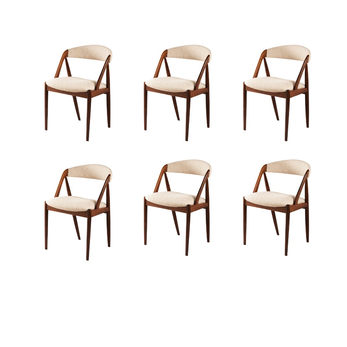 8 Scandinavian Rosewood Chairs-photo-2