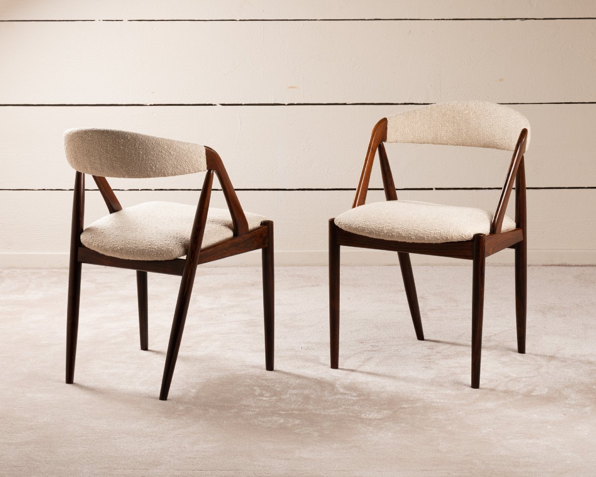 8 Scandinavian Rosewood Chairs-photo-3