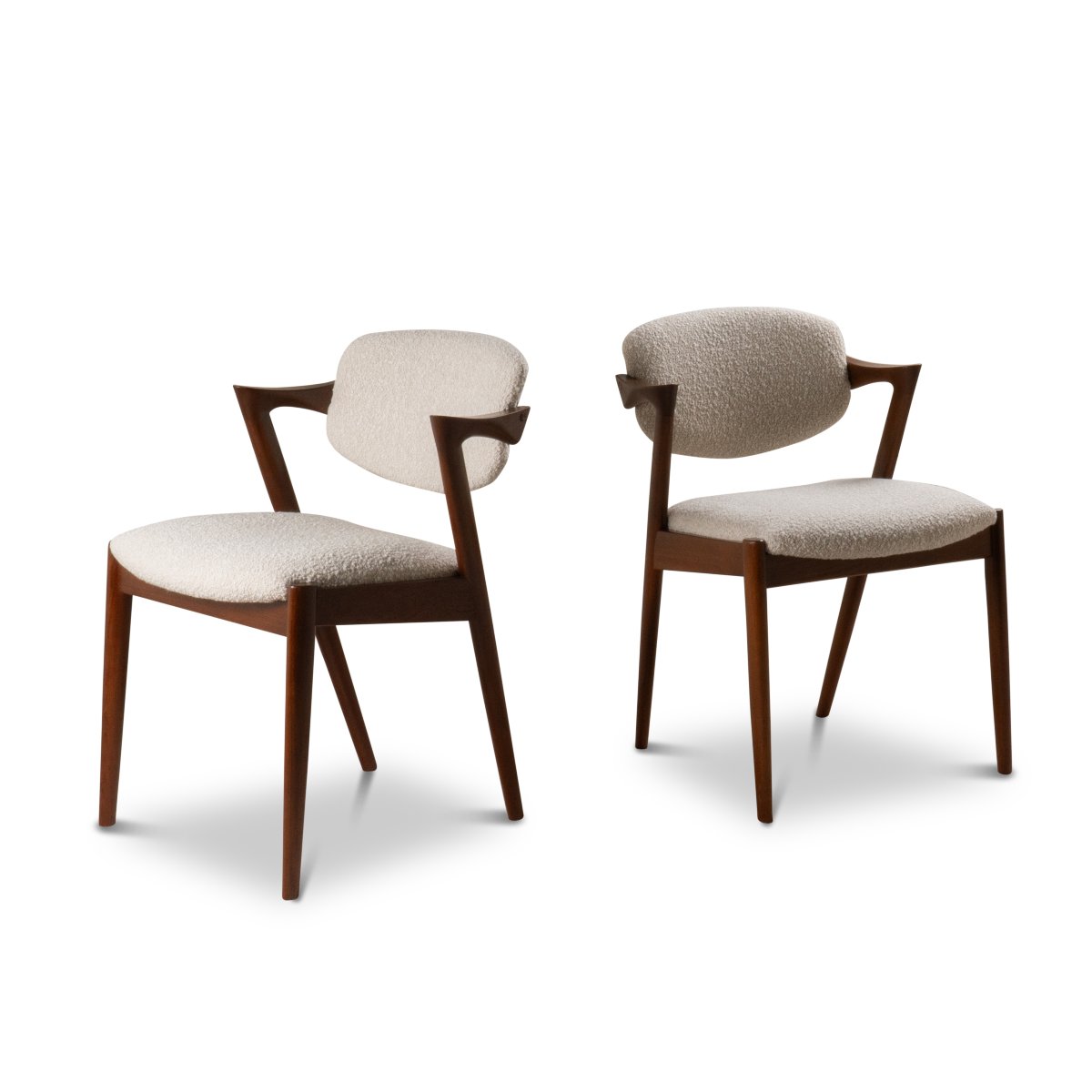 8 Scandinavian Teak Chairs 1960-photo-3