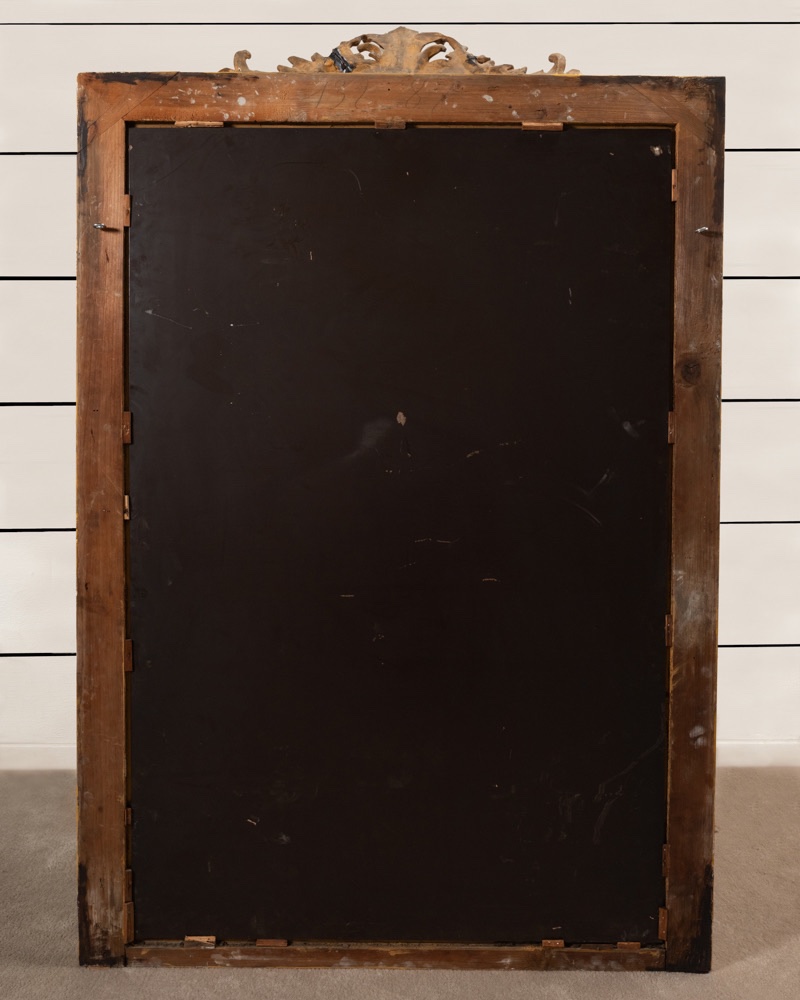 Elegant miroir de cheminée en bois doré et sculpté - Napoléon III-photo-7