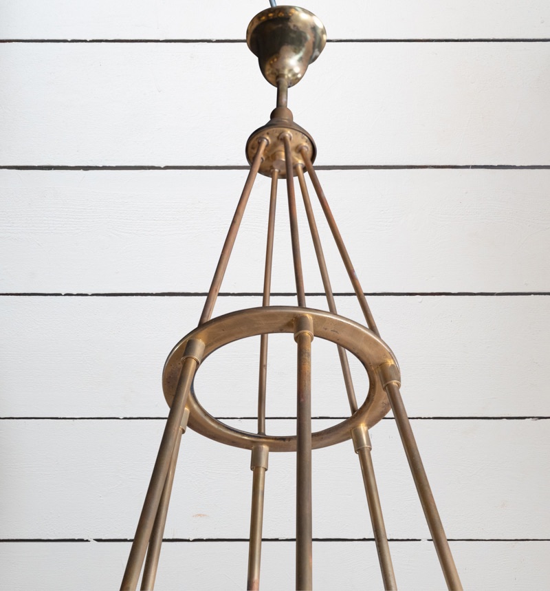 6-arm Chandelier, Murano Glass - Italy, 1970-photo-3