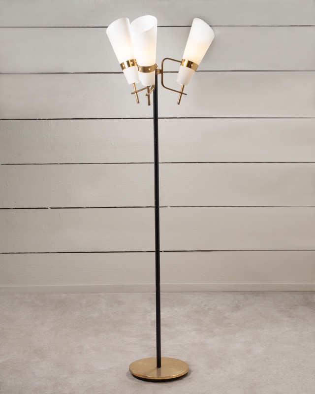 Italian Floor Lamp, 3 Cones, 20th Century-photo-3